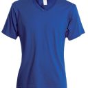 tee-shirt femme 150 col v manches courtes. 100% coton, 150 g/m². ts À 3xl - bleu royal