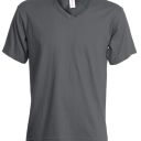 tee-shirt femme 150 col v manches courtes. 100% coton, 150 g/m². ts À 3xl - gris fonce