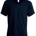 tee-shirt femme 150 col v manches courtes. 100% coton, 150 g/m². ts À 3xl - marine