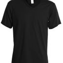 tee-shirt homme 150 col v manches courtes. 100% coton, 150 g/m². ts À 3xl - noir