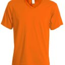 tee-shirt homme 150 col v manches courtes. 100% coton, 150 g/m². ts À 3xl - orange