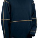 tee-shirt manches longues spandex col rond workwear. 95% coton / 5% spandex, 240 g/m². ts À 4xl - marine