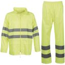 ensemble de pluie haute visibilite oxford. en iso 13688, en iso 20471 classe 3, en 343 classe 3.1. tm À 3xl - jaune