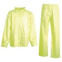 ensemble de pluie unisexe normandie souple et etanche. 100% polyester / pu, 170 g/m² - tm a xxl - jaune fluo