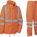 ensemble de pluie haute visibilite souple, etanche et respirant. en iso 13688, en iso 20471 classe 3, en 343 classe 3.1. ts À 3xl - orange