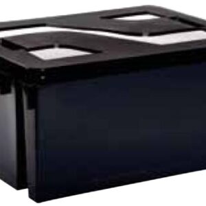 BAC RANGEMENT 50L+COUVERCLE 560X410X295MM GRIS EDA