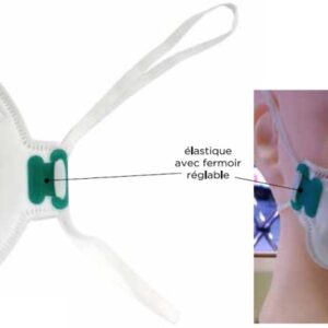 DEMI-MASQUE FILTRANT FFP3 NR (L'UNITE) - CONFORME EN 149:2001 + A1:2009 - CE 0099