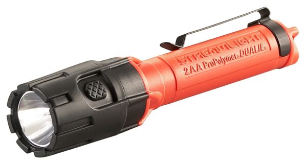 LAMPE TORCHE STREAMLIGHT DUALIE 2AA "DOUBLE FAISCEAU / POMPIER", ORANGE, ATEX ZONE 0, 175 LUMENS