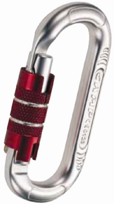 MOUSQUETON ALU OK EUROP 1/4 DE TOUR, OUV 17 MM, BET LOCK, 24 kN, EN362.