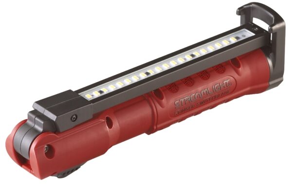LAMPE TORCHE STREAMLIGHT STINGER SWITCHBLADE RECHARGEABLE 230V AC "TETE ARTICULEE / INDUSTRIE", ROUGE, 800 LUMENS