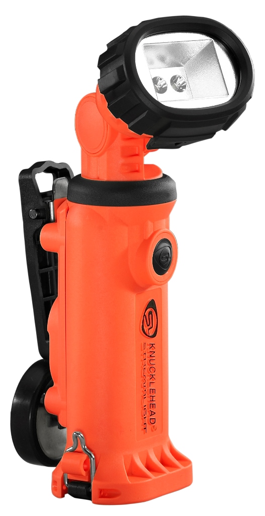LAMPE TORCHE STREAMLIGHT KNUCKLEHEAD DIV.2 SPOT RECHARGEABLE "TETE ARTICULEE / INDUSTRIE", ORANGE, INTRINSEQUE, 150 LUMENS