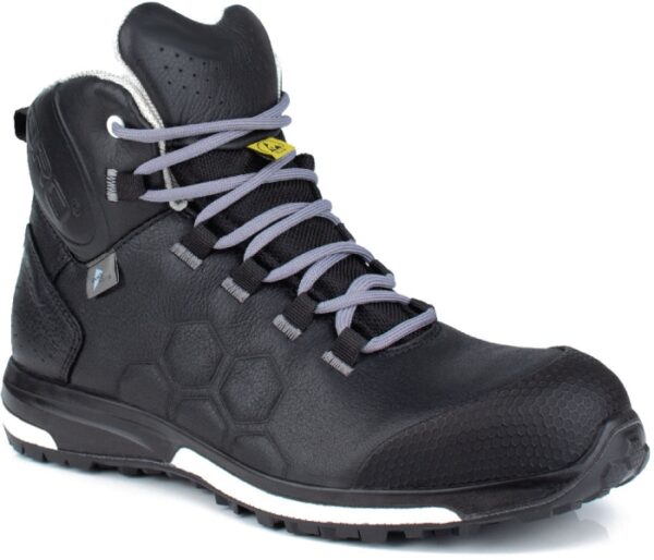 CHAUSSURE DE SECURITE MIXTE, TOUT TERRAIN NOIR EXTREME HAUT, METAL FREE, ESD, SYMPATEX - CE EN ISO 20345 S3 HRO SRC ESD