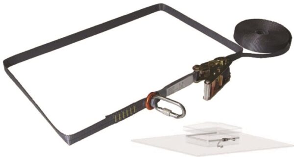AMARRAGE A REGLAGE RAPIDE POUR LANTERNEAUX,…, REGLABLE DE 0,50M A 10 M. ANCRAGE SKYDOME HARNAISPRO.