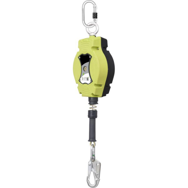 ANTICHUTE A RAPPEL AUTOMATIQUE D’UN CABLE ACIER GALVANISE, LONG 10 M, AVEC TEMOIN DE CHUTE. CERTIFIE ATEX. — ARA40210B