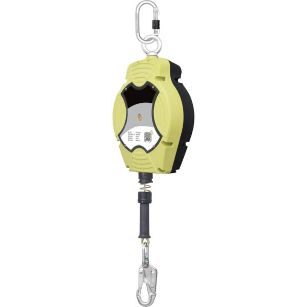 ANTICHUTE A RAPPEL AUTOMATIQUE D’UN CABLE ACIER GALVANISE, LONG 20 M, AVEC TEMOIN DE CHUTE. CERTIFIE ATEX. — ARA40220