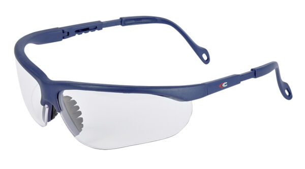LUNETTES FORME EFFILEE BRANCHES AJUSTABLES ECRAN POLYCARBONATE INCOLORE
