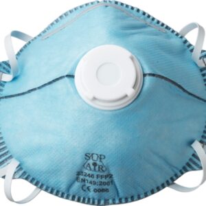 DEMI-MASQUE PLIABLE FILTRANT AU CHARBON ACTIF AVEC VALVE FFP2SL VO-GA (BOÎTE DE 10)