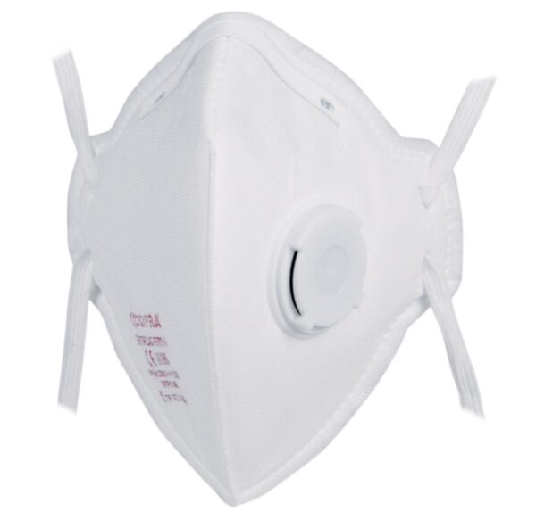 DEMI-MASQUE PLIABLE VERTICALEMENT FILTRANT SOLIDES/LIQUIDES AVEC VALVE FFP3SL (BOÎTE DE 20)