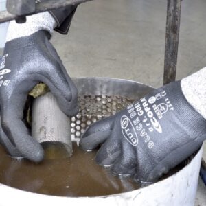 GANT ANTI-COUPURE NIVEAU 3, UHMWPE JAUGE 13 TOUT ENDUIT NITRILE DOUBLE COUCHE, T7 A 11