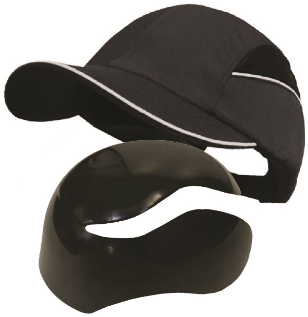 CASQUETTE DE PROTECTION NOIRE TOUTES SAISONS AIRFULL LIGHT JONC RETRO, COQUE ABS AEREE, EN812.