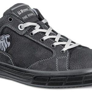 TENNIS DE SECURITE MIXTE, PIED SENSIBLE NOIR CUIR NUBUCK HYDROFUGE - CE EN ISO 20345 S3 SRC