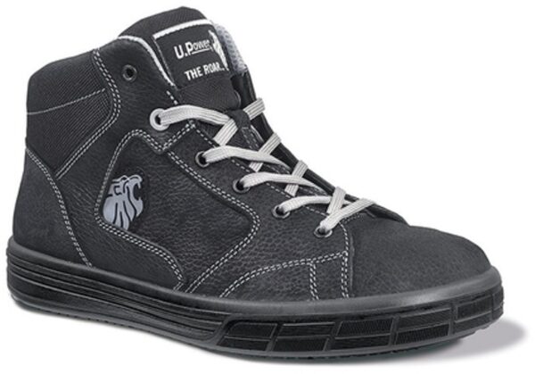 BASKET DE SECURITE MIXTE, PIED SENSIBLE NOIR CUIR NUBUCK HYDROFUGE - CE EN ISO 20345 S3 SRC