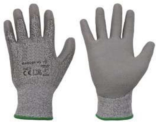 GANT DE PROTECTION ANTI-COUPURE EN POLYETHYLENE, ENDUIT POLYURETHANE. JAUGE 13. MILIEU SEC OU LEGEREMENT HUILEUX. TAILLE 6 A 11
