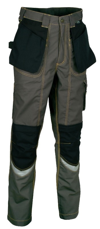 PANTALON TECH-WEAR X-BARRIER HOLSTER HYDRO/OLEOFUGE ANTI-TACHE. POLYESTER / COTON 320 G/M². EN ISO 13688 (EN 14404 NIVEAU 1 / TYPE 2). T38 À 58 - GRIS FONCE