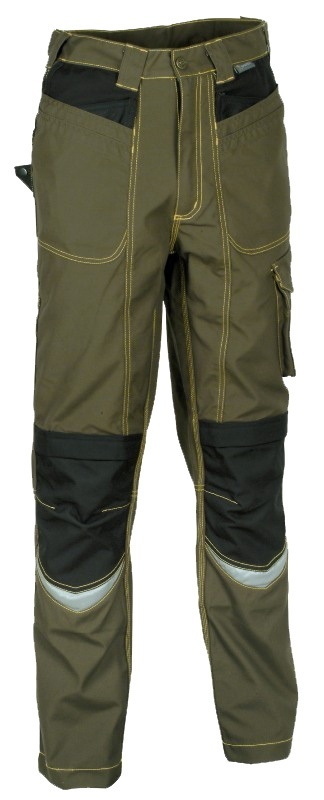 PANTALON TECH-WEAR X-BARRIER HOLSTER HYDRO/OLEOFUGE ANTI-TACHE. POLYESTER / COTON 320 G/M². EN ISO 13688 (EN 14404 NIVEAU 1 / TYPE 2). T38 À 58 - VERT FONCE
