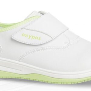 CHAUSSURE FEMME PIED SENSIBLE, PARAMEDICAL/COLLECTIVITES VERT CLAIR, ANTIDERAPANT - CE EN ISO 20347 SRC ESD - 36/42