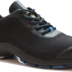 TENNIS ULTRA-LEGERE DE SECURITE MIXTE, RUNNING NOIR/BLEU, ULTRA-SOUPLE, BOUT TPU, METAL FREE, ESD - CE EN ISO 20345 S3 SRC ESD (ENERGYB)