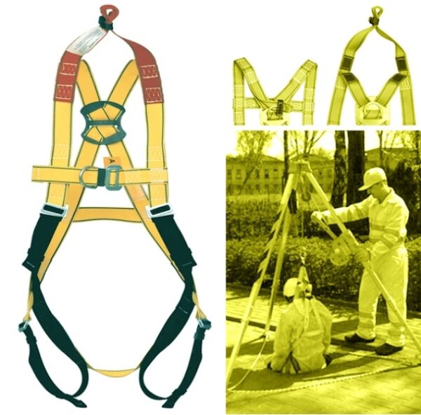 HARNAIS ANTICHUTE ET DE SAUVETAGE POUR TRAVAUX EN ESPACES CONFINES RESCUETEC HARNAISPRO (CATEC) - TM A XL ARRETE