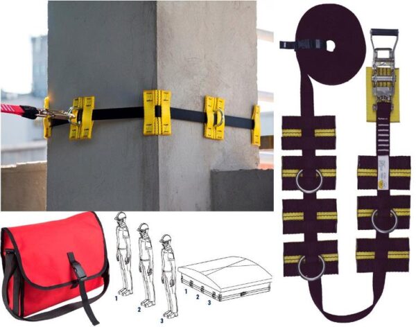 ANCRAGE TEMPORAIRE A REGLAGE RAPIDE POUR LANTERNAUX,,,…, REGLABLE DE 0,50M A 10 M. ANCRAGE COLONNE .