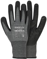 Gant Nitrile/polyuréthane 4131X, Jaune 15. Picot en nitrile sur la paume. Taille 7 à 11