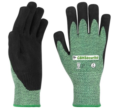 GANT MULTIFONCTION SOUPLE, PROTECTION DU DESSUS, RÉSISTANT AUX PERFORATIONS, COUPURES ET PIQÛRES (ÉLEVÉE), TISSU ARAMIDE DENSE, DOUX ET IMPERMÉABLE A L'EAU, CAT II. Taille 8 à 12.