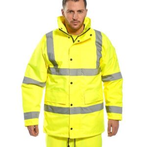 PARKA HAUTE VISIBILITE OXFORD IMPER/RESPIRANT FROID NEGATIF. EN ISO 13688, EN 13758-2, EN ISO 20471 CL 3, EN 343 CL 3.1, EN 342. TXXS À 8XL - JAUNE