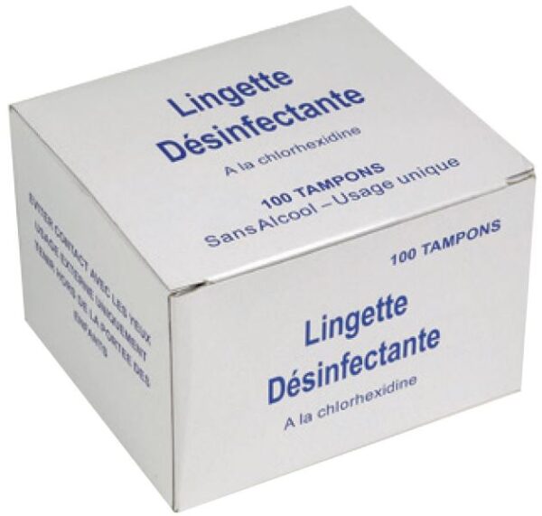 TAMPONS CHLORHEXIDINE - Boîte de — S502X100