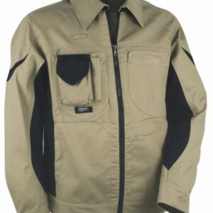 BLOUSON MULTI-SAISONS WORKWEAR. COTON / POLYESTER 290 G/M². EN ISO 13688. T42 À 62 - BEIGE