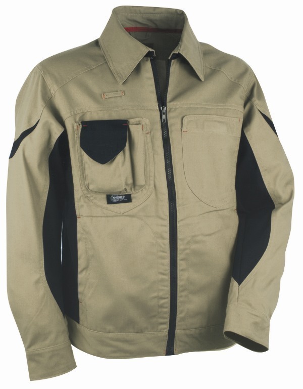 BLOUSON MULTI-SAISONS WORKWEAR. COTON / POLYESTER 290 G/M². EN ISO 13688. T42 À 62 - BEIGE