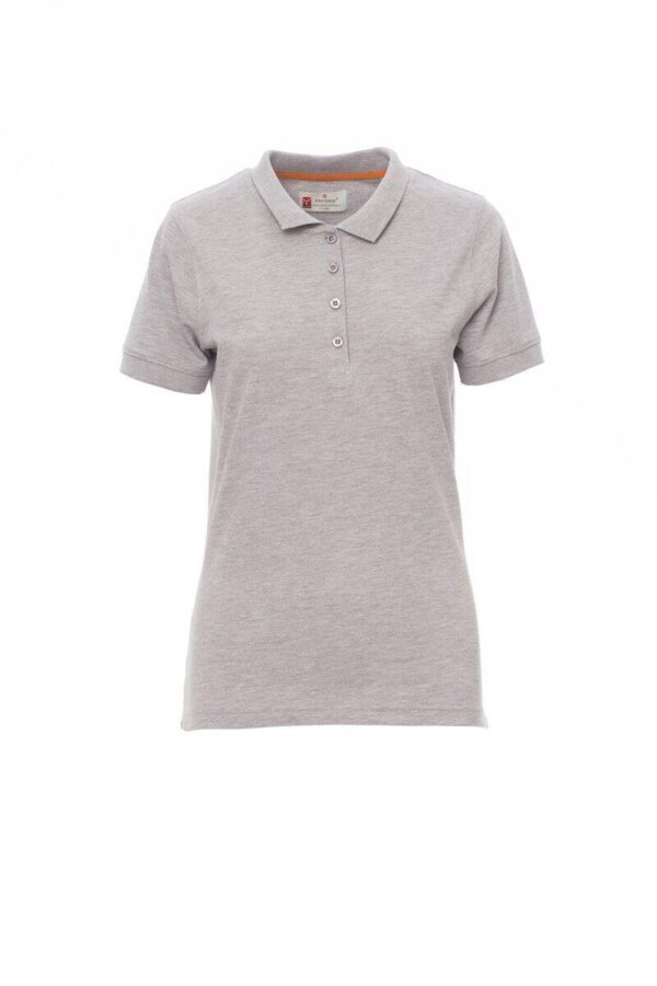 POLO FEMME 200 MANCHES COURTES. 100% COTON, 200 G/M². TXS À XL - HEATHER GREY