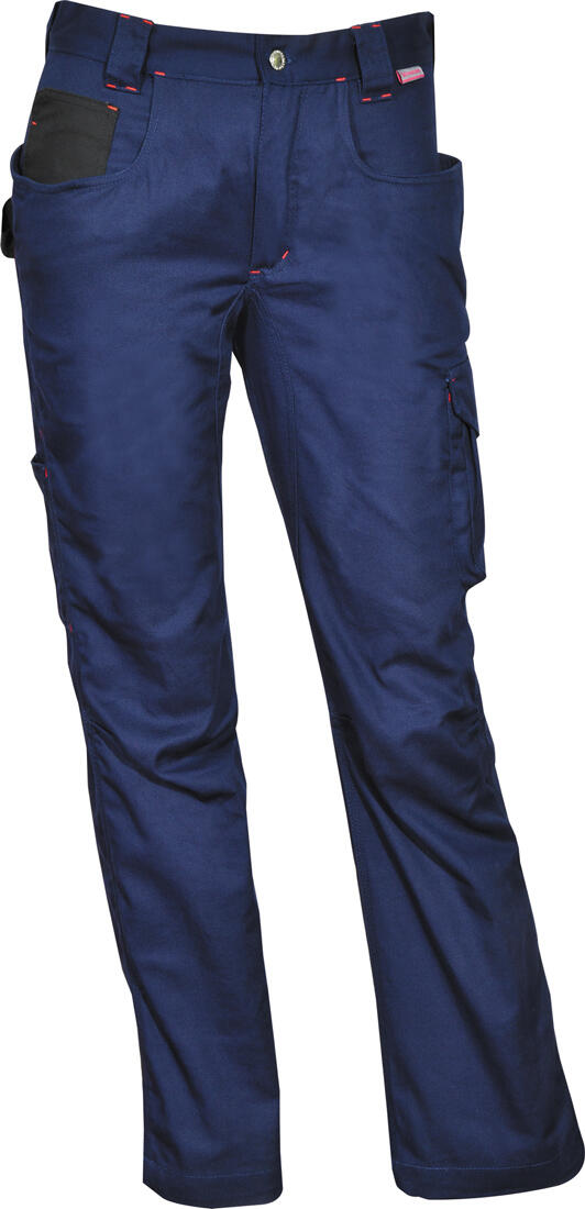 PANTALON FEMME WORKWOMAN. COTON / POLYESTER 290 G/M². EN ISO 13688. T34 À 52 - MARINE