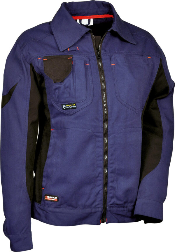 VESTE DE TRAVAIL POUR FEMME MULTIPOCHES 60% COTON 40% POLYESTER 290 G/M² - TAILLE 34 A 52 - MARINE