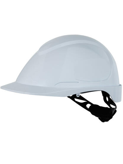 CASQUE NON AÉRÉ EN A.B.S. TESTÉ ISOLATION ÉLECTRIQUE SERRE NUQUE A CREMAILLERE 365 gr - BLANC -