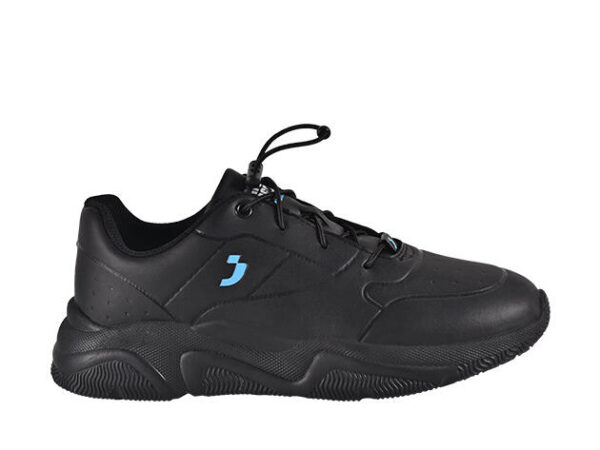 CHAUSSURE DE SÉCURITÉ MIXTE BASSES AVEC LACETS ÉLASTIQUES COULEUR NOIR POIDS : 250 GRAMMES - POINTURE 35 A 47