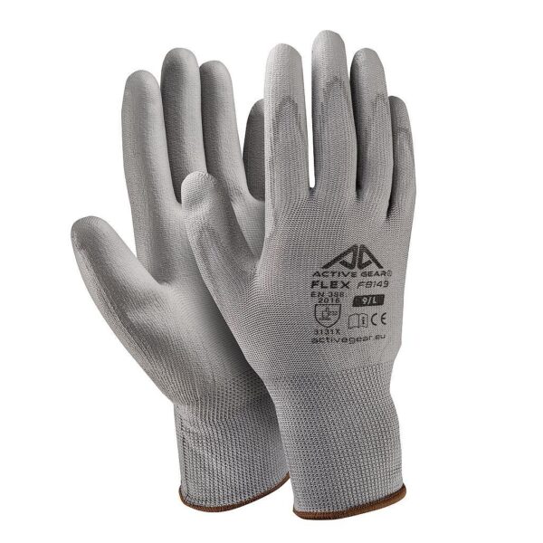 GANTS POLYESTER ENDUIT PU GRIS - JAUGE 13 - 3131X - T6 A 11