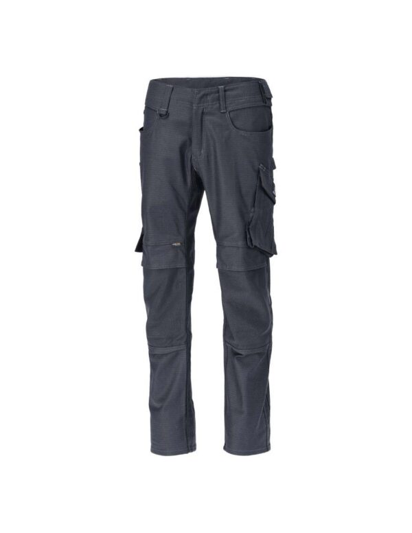 PANTALON - 65% POLYESTER/35% COTON 320 G/M² - POCHES GENOUILLERES EN CORDURA - T36 A 56 - MARINE
