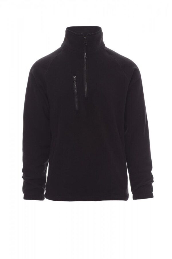 SWEAT POLAIRE TECH-LINE UNISEXE COL ZIP CHAUD / RESPIRANT. 100% POLYESTER, 280 G/M² - TXS A 5XL - NOIR 5XL