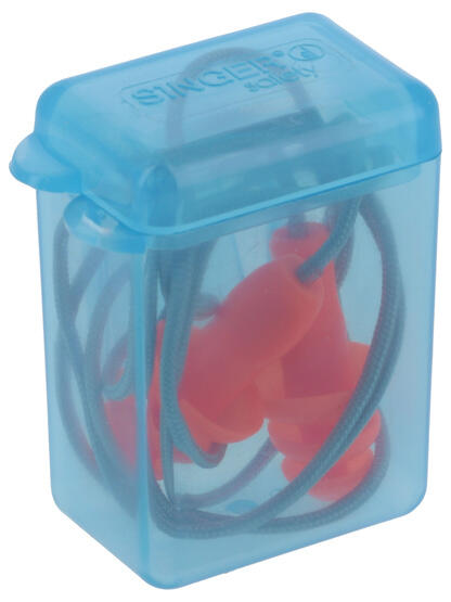 ÉTUI DE RANGEMENT + BOUCHONS D'OREILLE, AVEC CORDON MATIERE: TPE (BOUCHON) POLYAMIDE (CORDON). DIAMETRE NOMINAL: 8-12 MM. 3 ANNEAUX. FORME CONIQUE. COLORIS: ORANGE. SOUS-CONDITIONNEMENT: BOITE DE 50 ETUIS- EN 352-2 : 2020 [SNR 32dB]