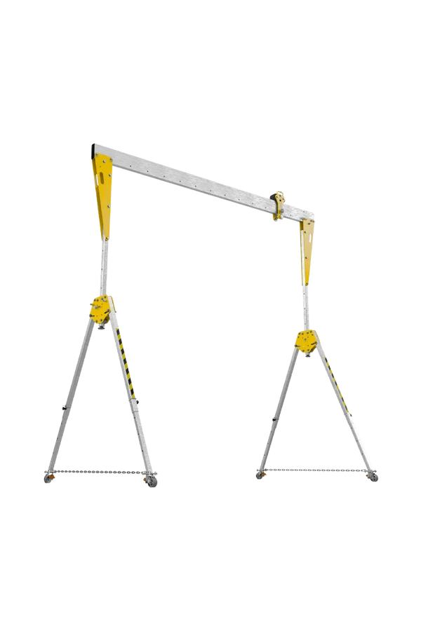 PORTIQUE MOBILE ALUMINIUM DE SECURITE ET DE LEVAGE 3M, CAPACITE 500 KG (CATEC). HARNAISPRO.
