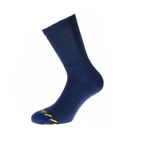 PAIRE DE CHAUSSETTES 68% COTON / 32% POLYESTER POUVANT ÊTRE PORTÉE DANS DES CHAUSSURES DE SÉCURITÉ - T36/38 A 48/50 - MARINE